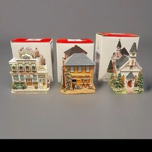 3 Liberty Falls  Americana Collection 1994 - Church, Bakery & Wagon‎ Works